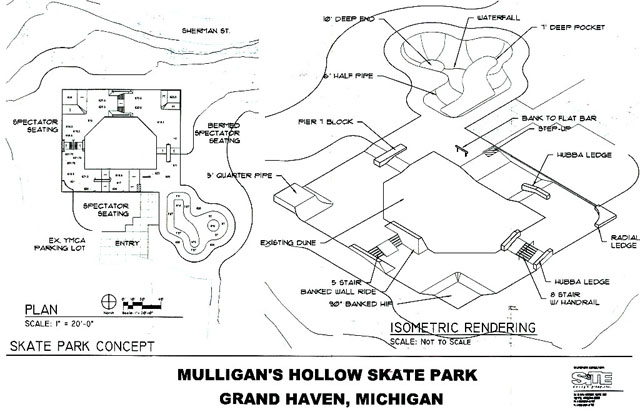 Grand Haven Skatepark Layout